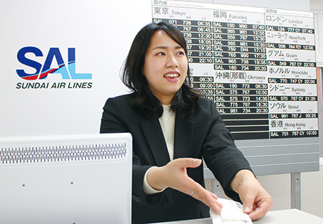 グランドスタッフ実習(Airline English)