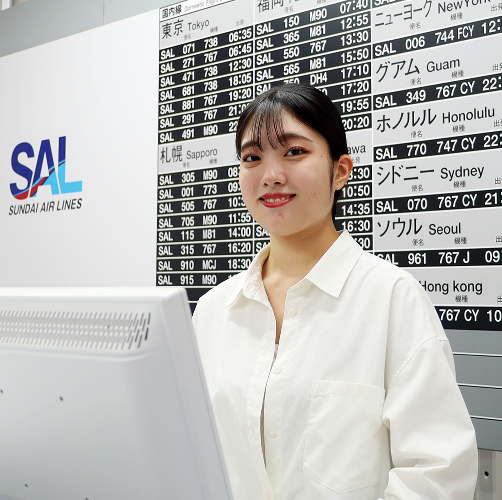 ネイティブの先生が気さくで、楽しく英会話を学べました! 内定先/Kスカイ(グランドスタッフ)